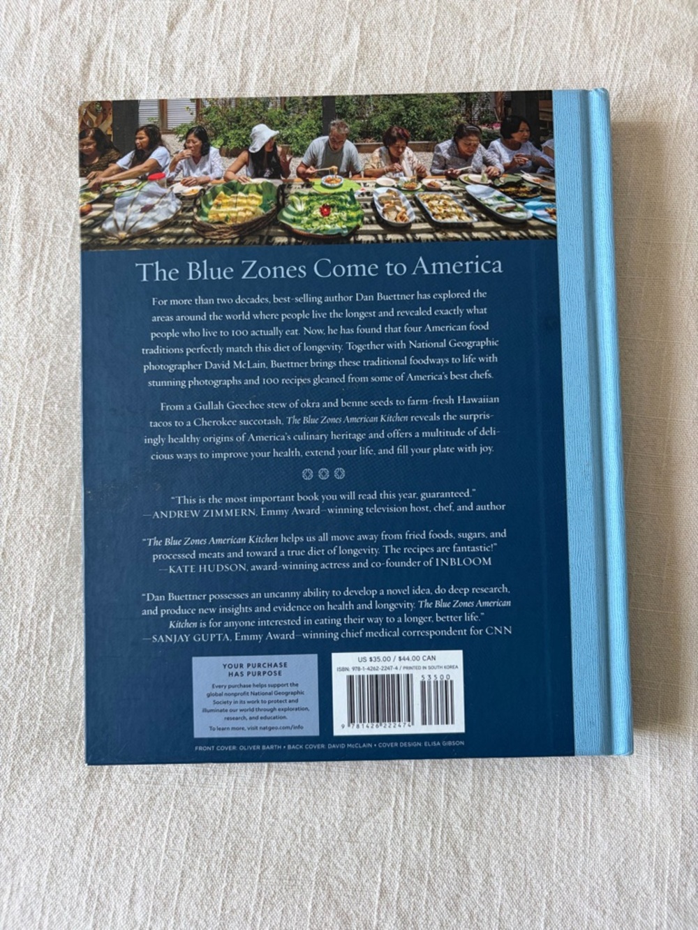 The Blue Zones American Kitchen Cookbook - Light Blue - Picture 2 of 3